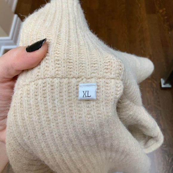 AMAZON Brand Zip Up Sweater Jacket Knit Sweater Lapel Cropped Cardigan SZ XL - Picture 8 of 15